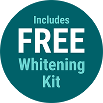 Includes free whitening kit