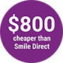 1000 less than Smile Direct