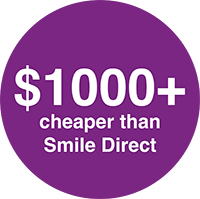 $1000+ cheaper than Smile Direct